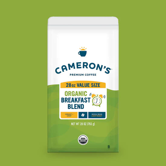 CAMERON'S - Organic Breakfast Blend Coffee – Light Roast