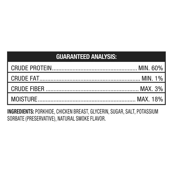 (4 pack) Ol' Roy Wrapped Pork hide Twists with Chicken Dog Treats, 18 oz, 16 Count