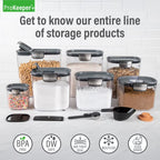 Brown Sugar ProKeeper+ Airtight Container With Terra Cotta Stone for Food Storage, Made for Pantry Organization and Food Storage