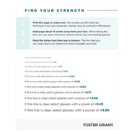 Foster Grant Conan Multi Focus Plus Reading Glasses Tortoise, +1.25, 1.0 ea