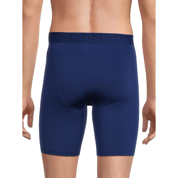 AND1 Men's Underwear Pro Platinum Boxer Briefs, 6 Pack, 9