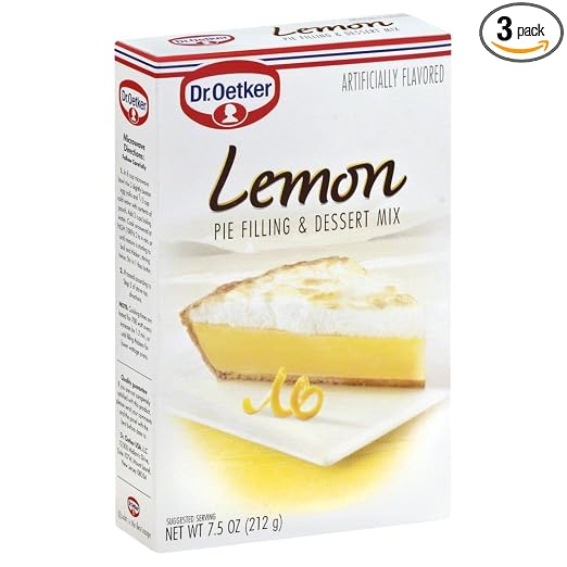 Dr. Oetker Dessert Mix Lemon Pie Filling 7.5 OZ (Pack of 3)