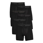 AND1 Men's Underwear Pro Platinum Boxer Briefs, 6 Pack, 6"