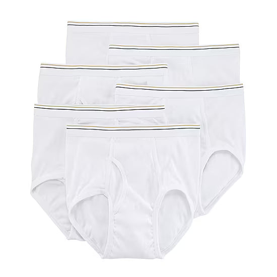JCPenney  - Stafford Full-Cut Mens 6 Pack Briefs 302852
