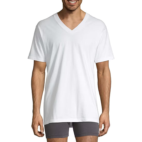 JCPENNY - Stafford Heavyweight Men's V-Neck T-Shirt large size – 4 Pack
