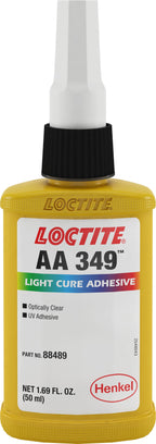 Loctite AA349 - UV Light Cure Acrylic Adhesive, Medium Viscosity, for Bonding and Sealing Glass 50ML