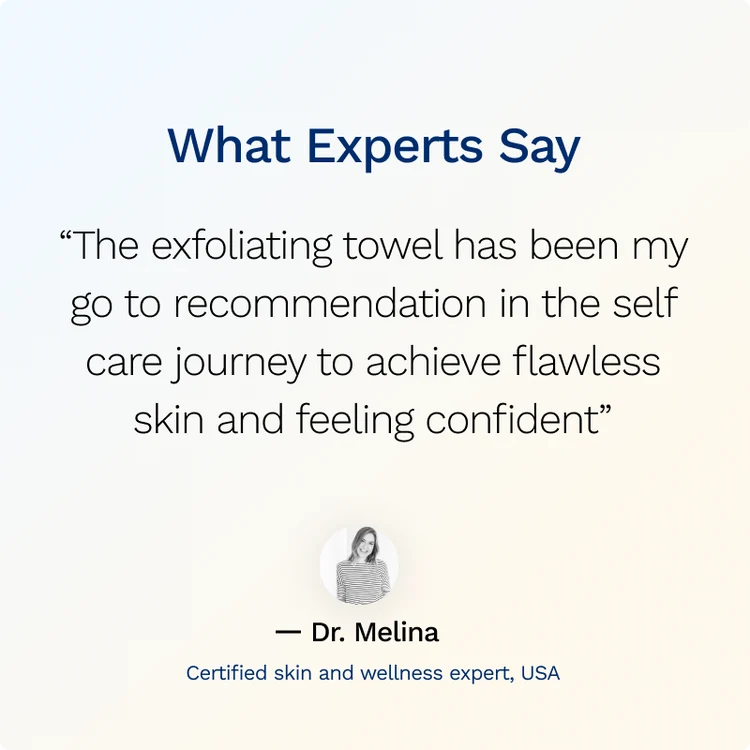 Sima Hexagon Exfoliating Antibacterial Shower Towel