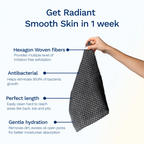 Sima Hexagon Exfoliating Antibacterial Shower Towel