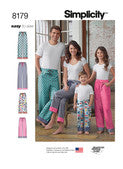 Simplicity Sewing Pattern Child, Teen and Adult Lounge Pants