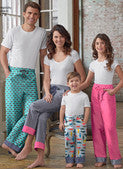 Simplicity Sewing Pattern Child, Teen and Adult Lounge Pants
