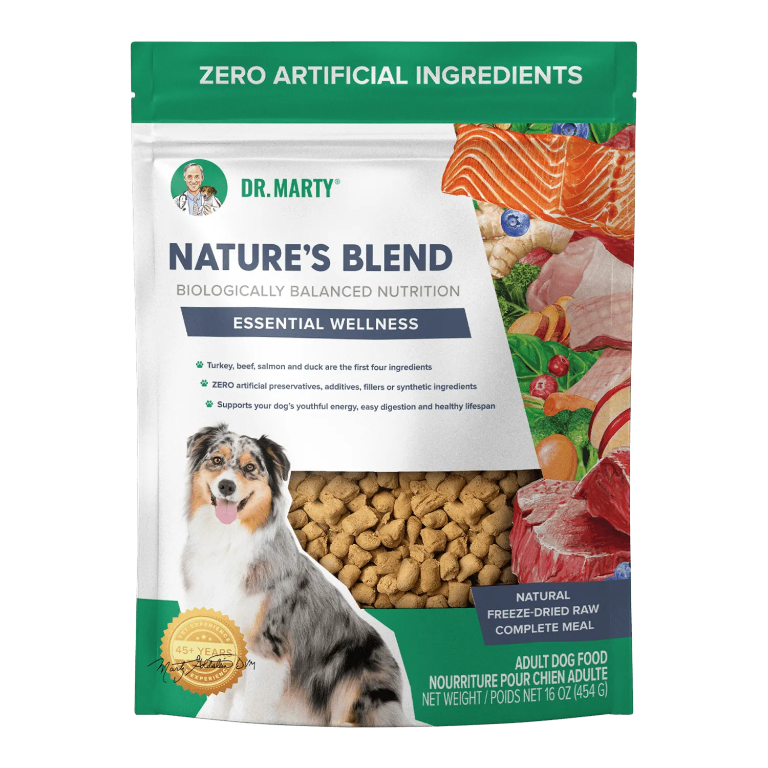 DR.MARTY - Nature's Blend Essential Wellness Freeze-Dried Raw Dog Food (Pack of 3)