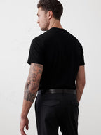 BANANA REPUBLIC FACTORY - Standard-Fit Premium Wash Crew-Neck T-Shirt