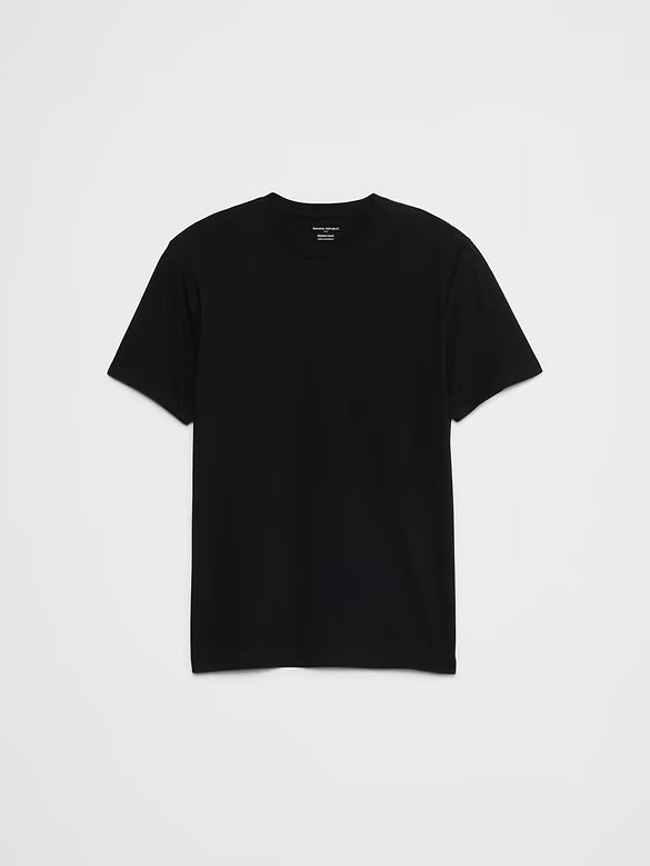 BANANA REPUBLIC FACTORY - Standard-Fit Premium Wash Crew-Neck T-Shirt
