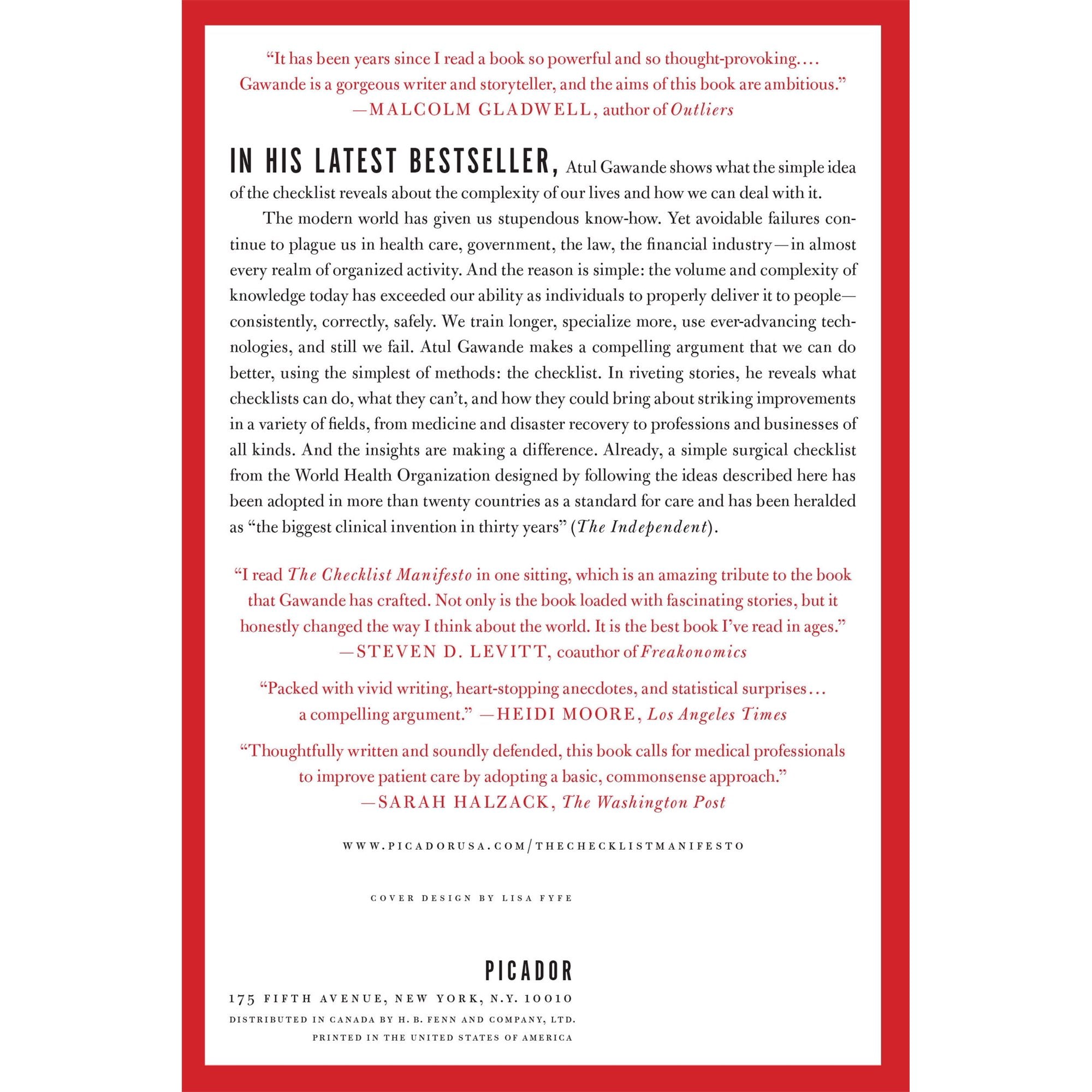 The Checklist Manifesto: How to Get Things Right, (Paperback) - Atul Gawande